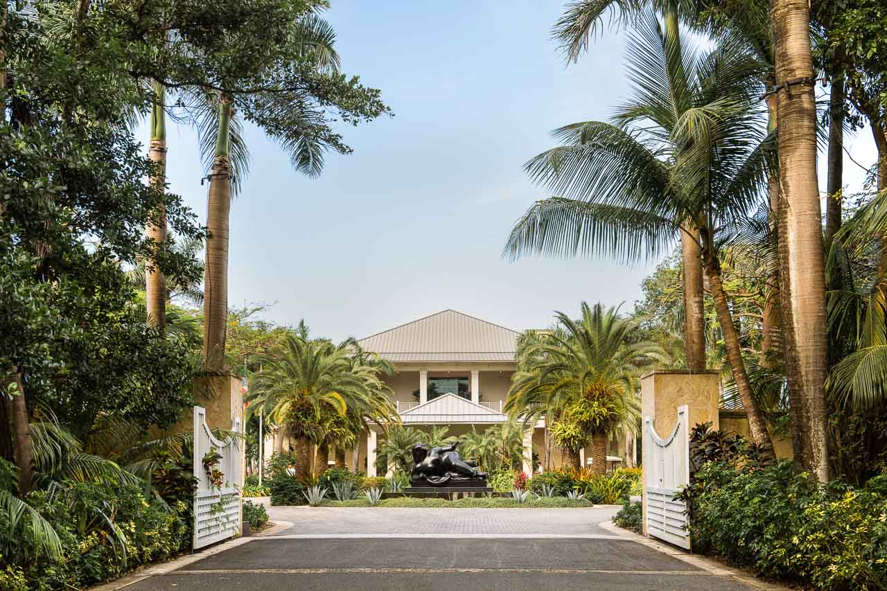 View of resort entrance