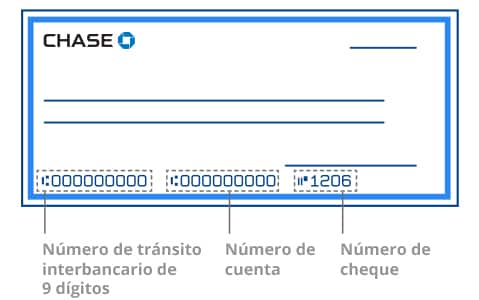 En un cheque, el número de ruta son los primeros 9 dígitos, seguidos del número de cuenta y el número de cheque.