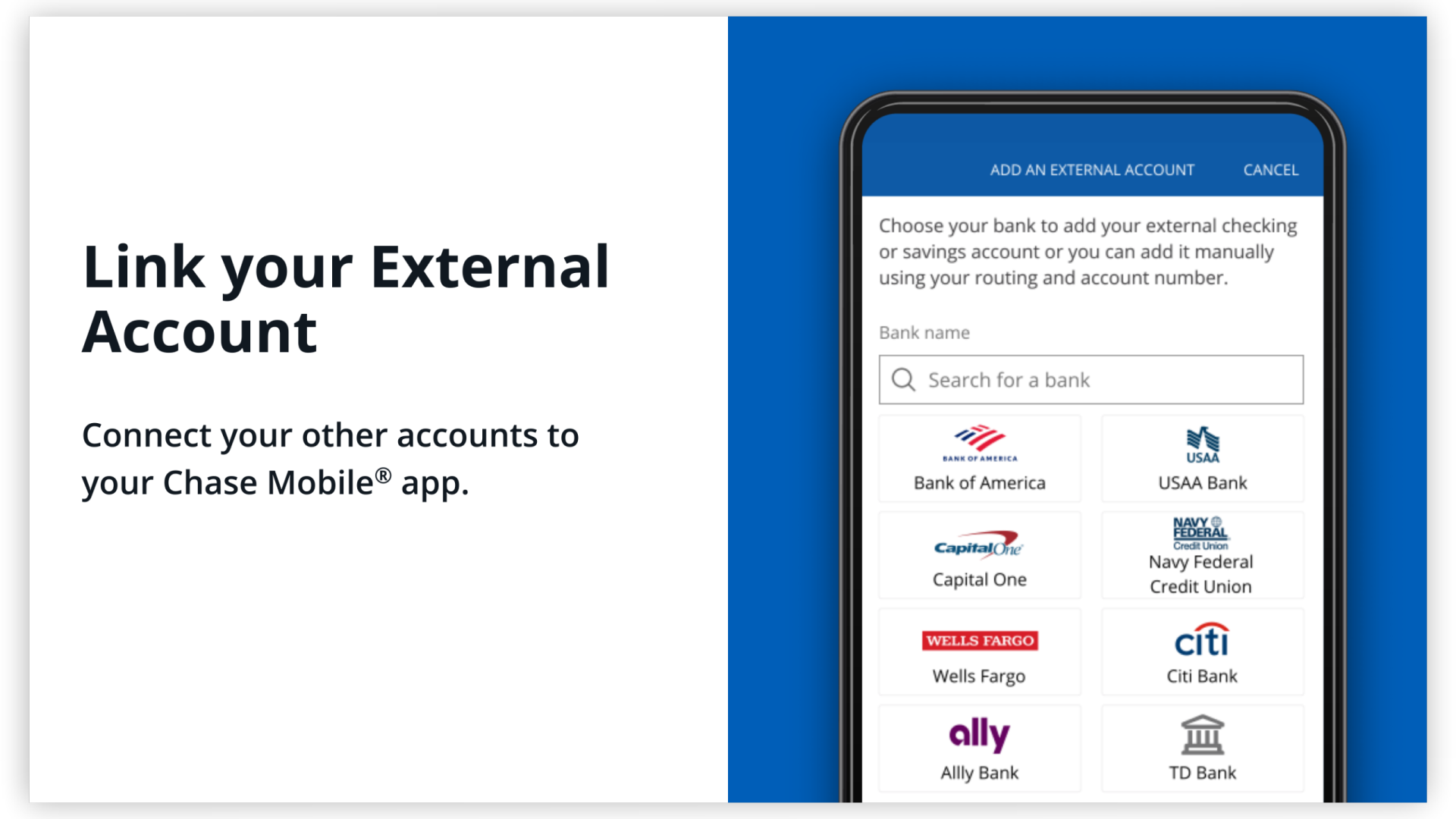 Link External Accounts At Your Fingertips