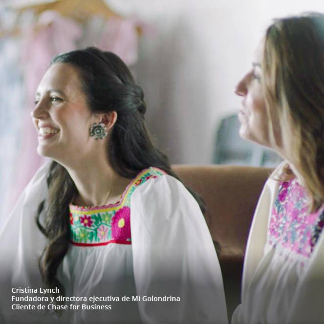 Cristina Lynch: fundadora y directora ejecutiva de Mi Golondrina
- Cliente de Chase for Business