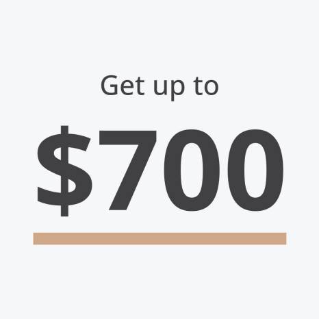 get up to $700