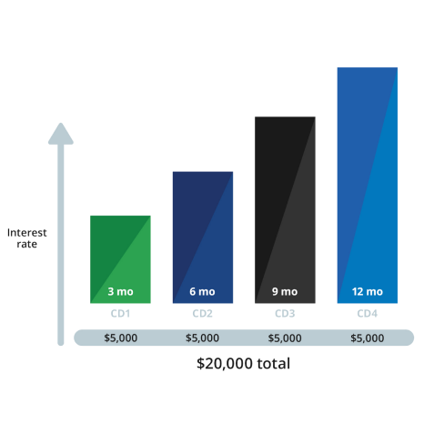 Example of a 12-month CD ladder