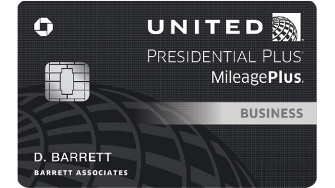 United℠ Presidential Plus℠ Business Card page